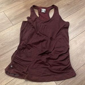 Athleta Burgundy Speedlight Seamless Tank Top